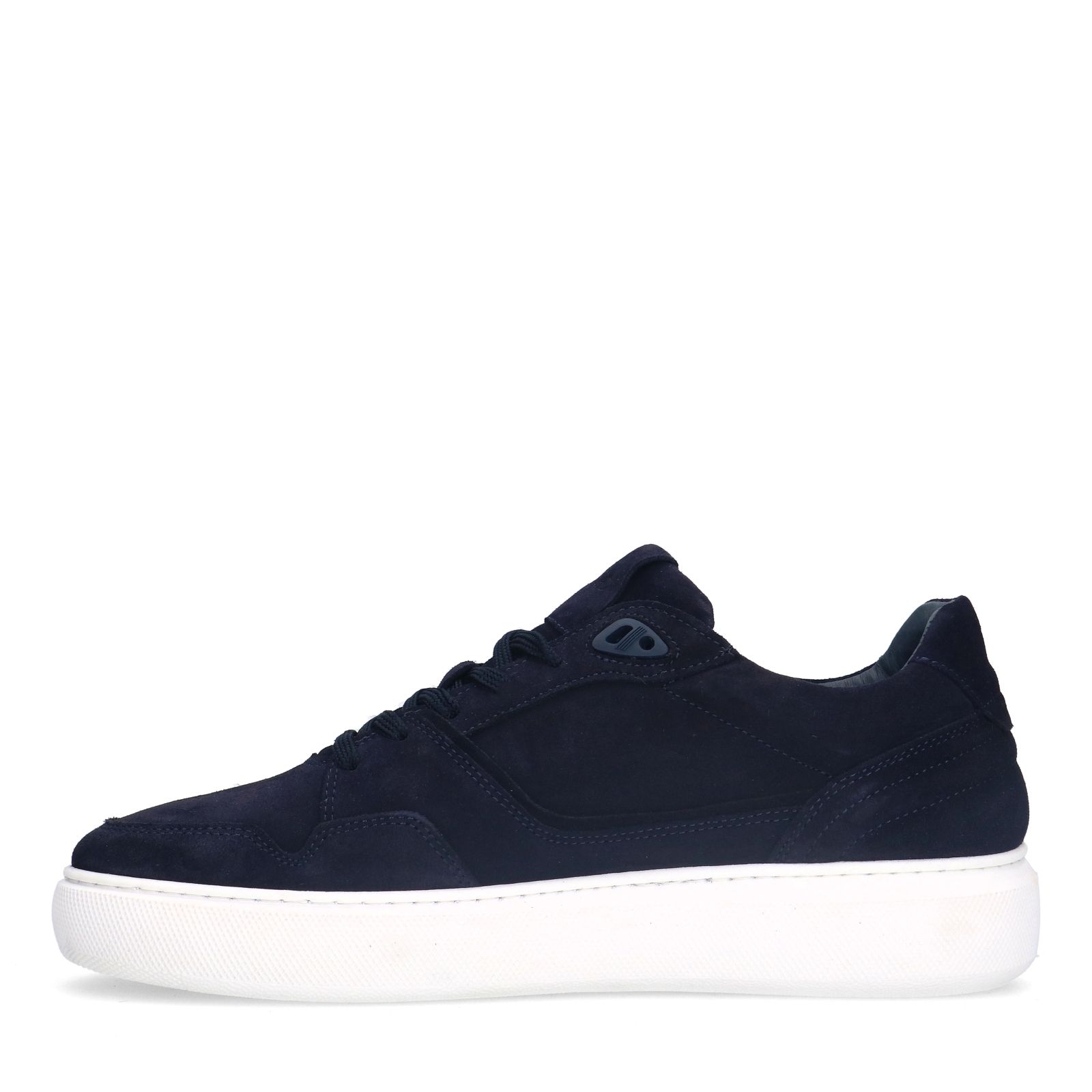Donkerblauwe suède sneakers