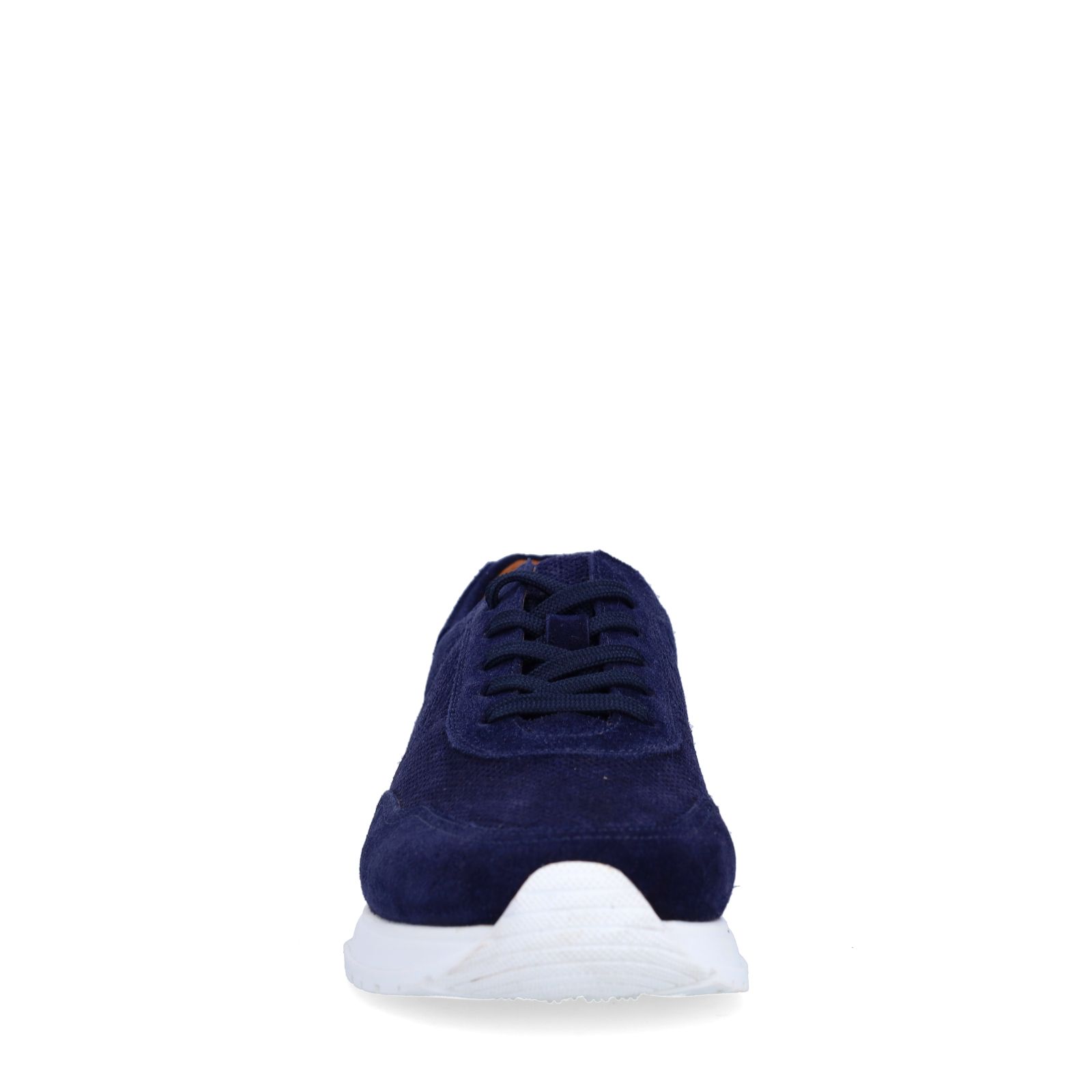 Donkerblauwe suède sneakers