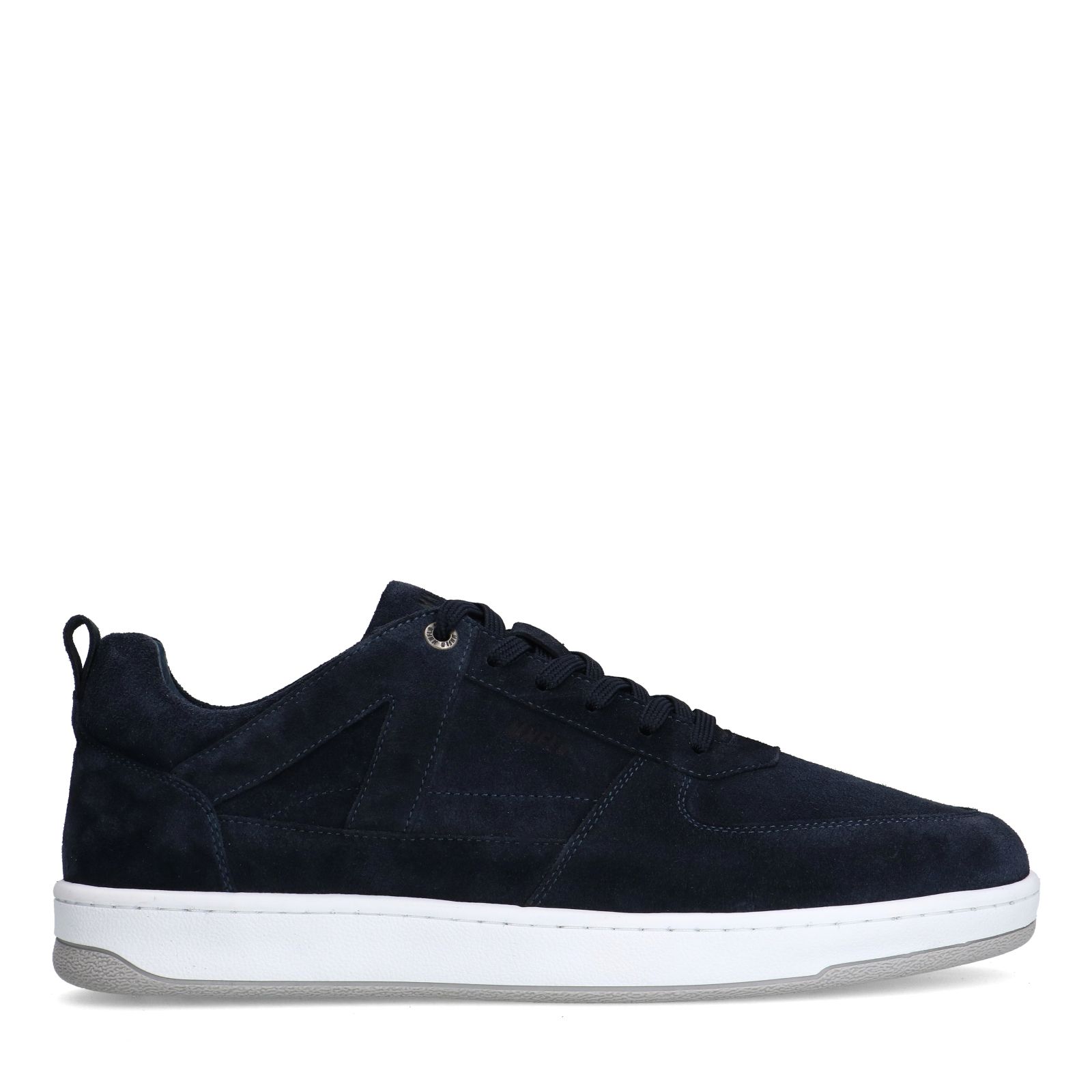 Donkerblauwe suède sneakers