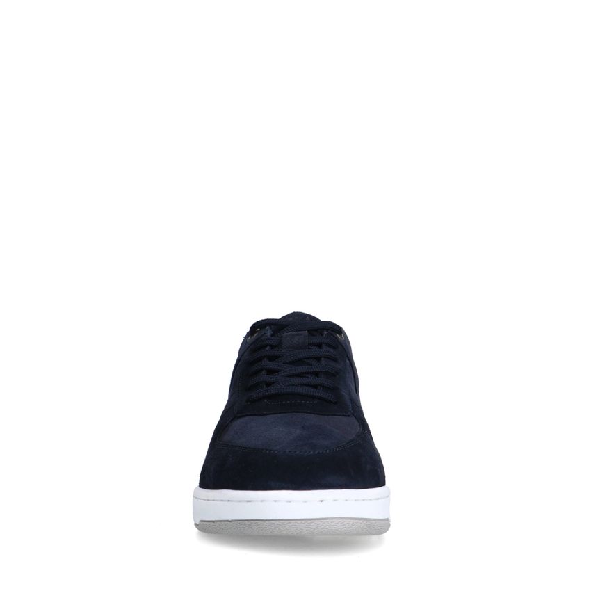 Donkerblauwe suède sneakers