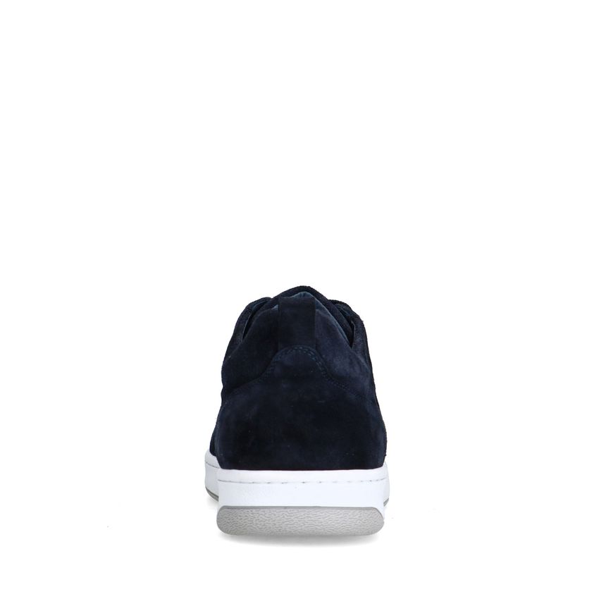 Donkerblauwe suède sneakers
