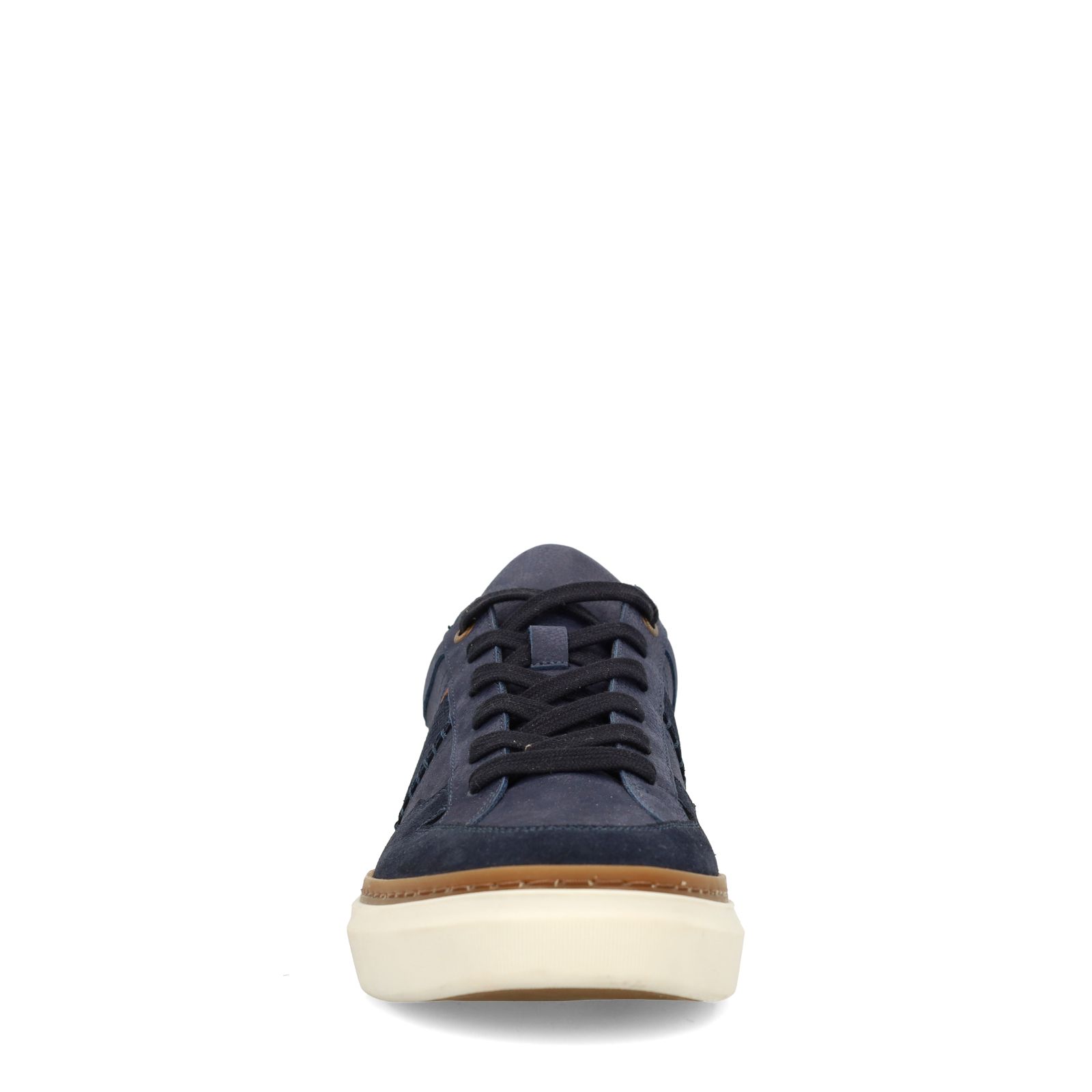 Blaue Nubuk-Sneaker