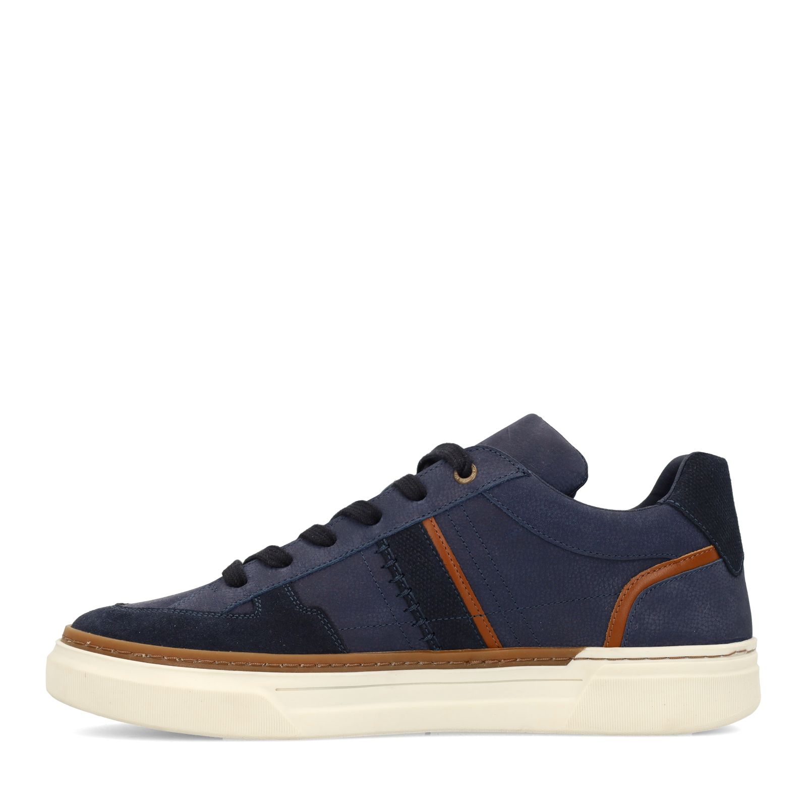 Blaue Nubuk-Sneaker
