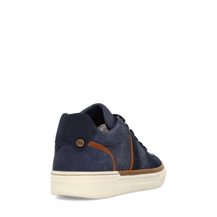 Blauwe nubuck sneakers