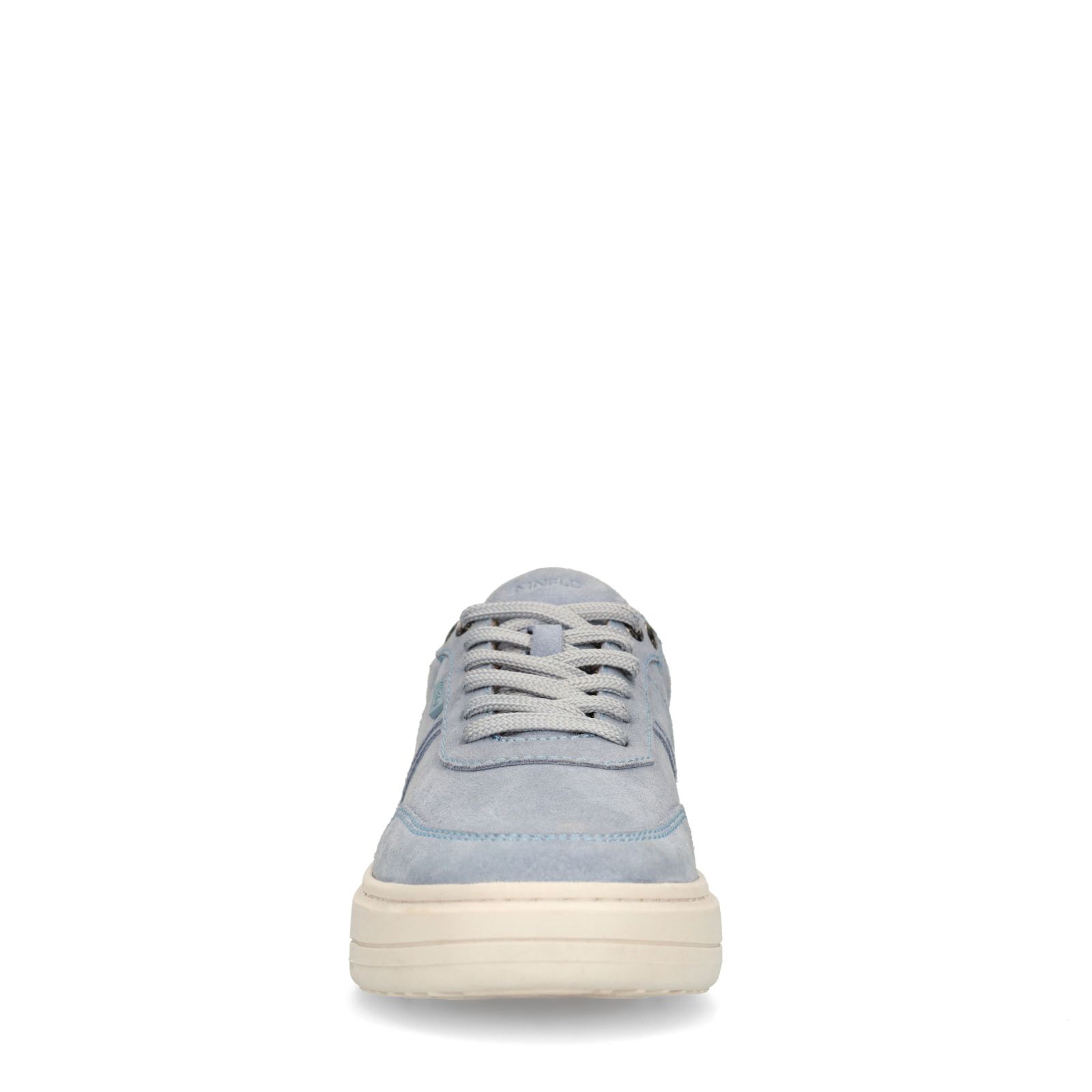 Blaue Veloursleder-Sneaker