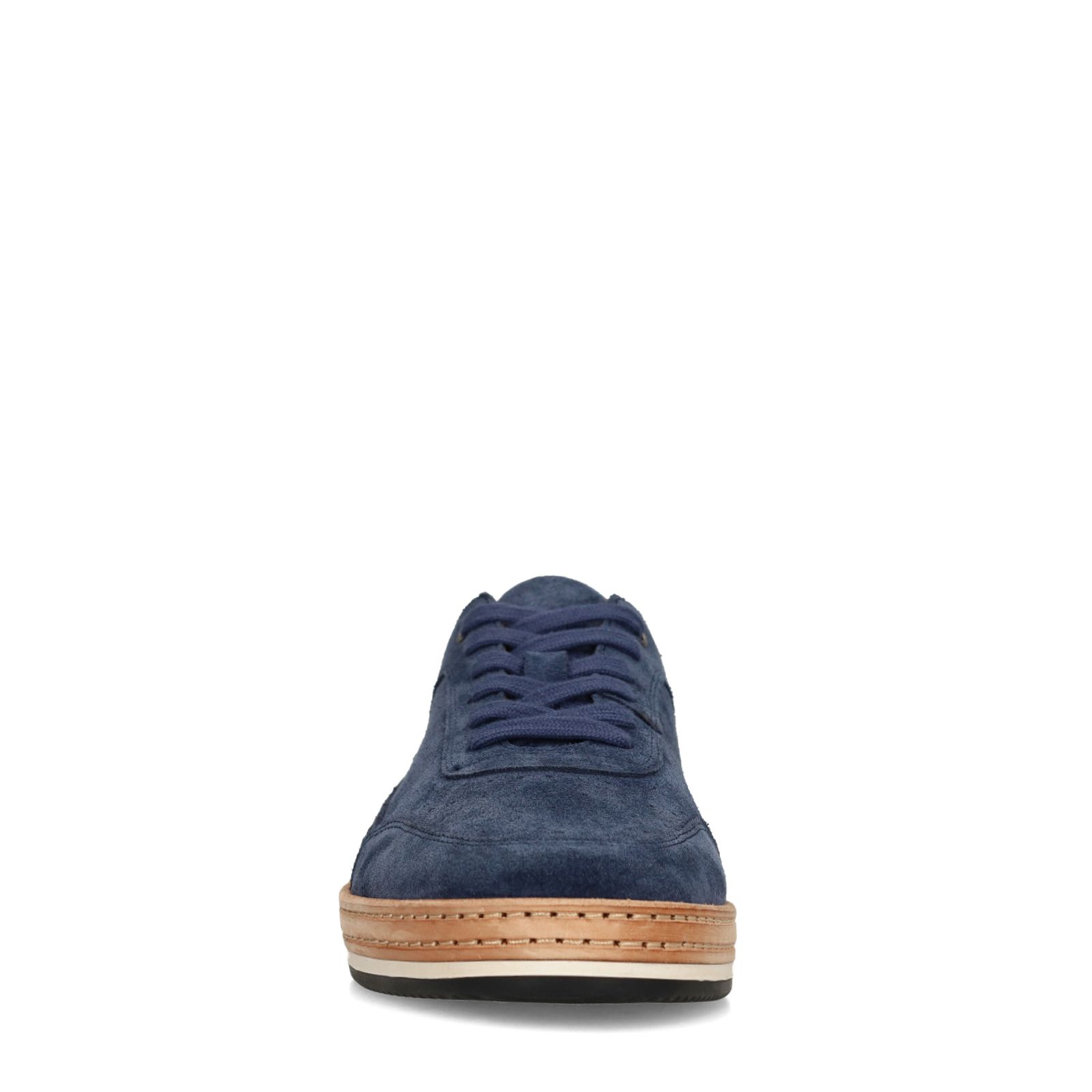 Donkerblauwe suède sneakers
