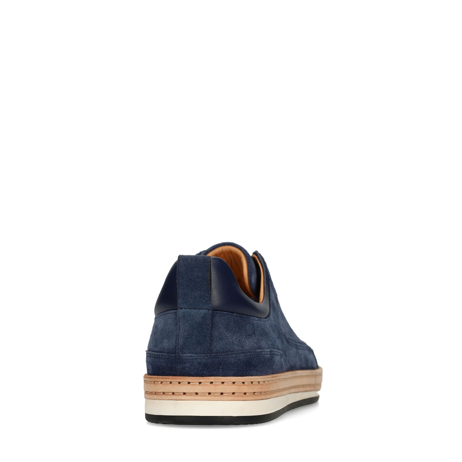 Donkerblauwe suède sneakers