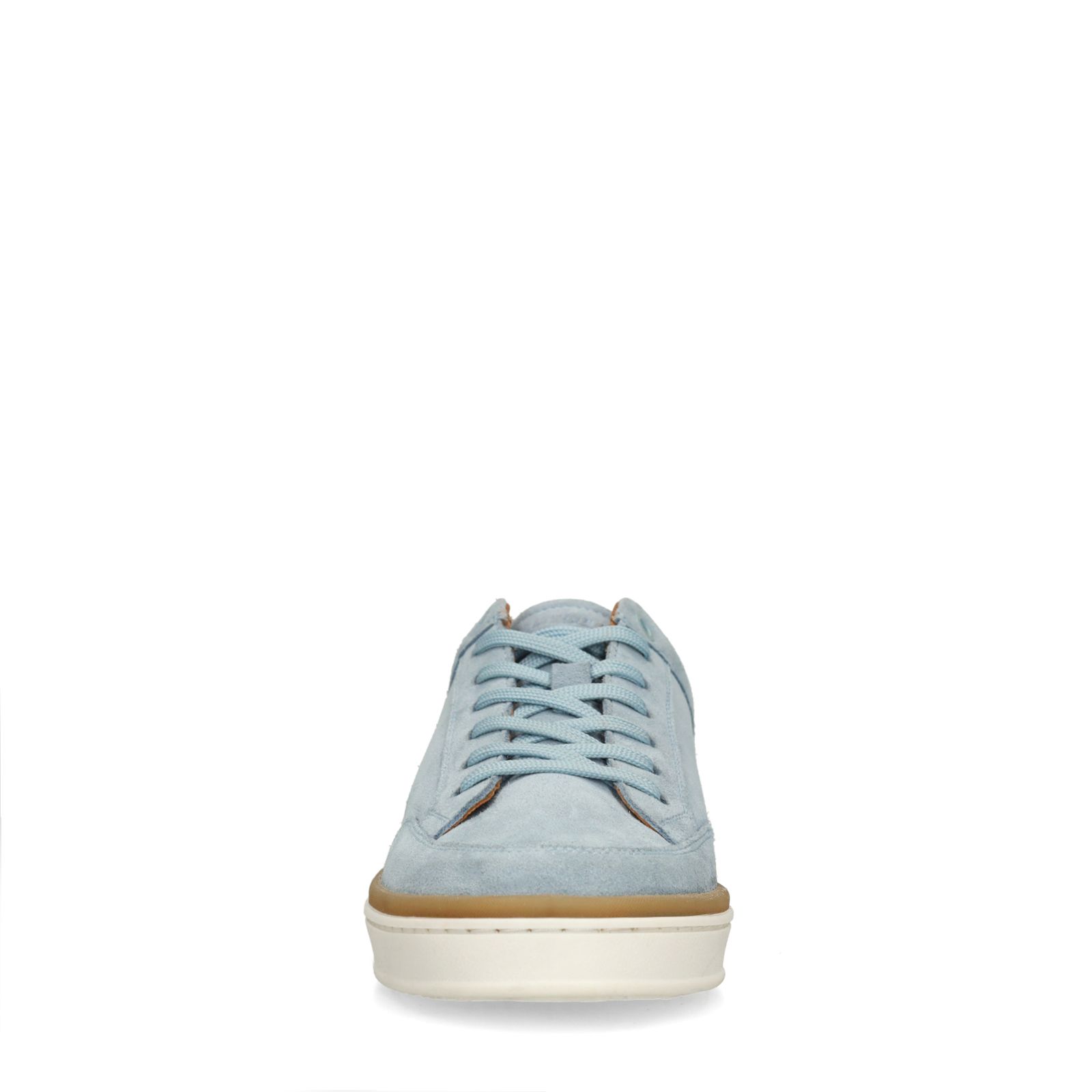 Blauwe suède sneakers