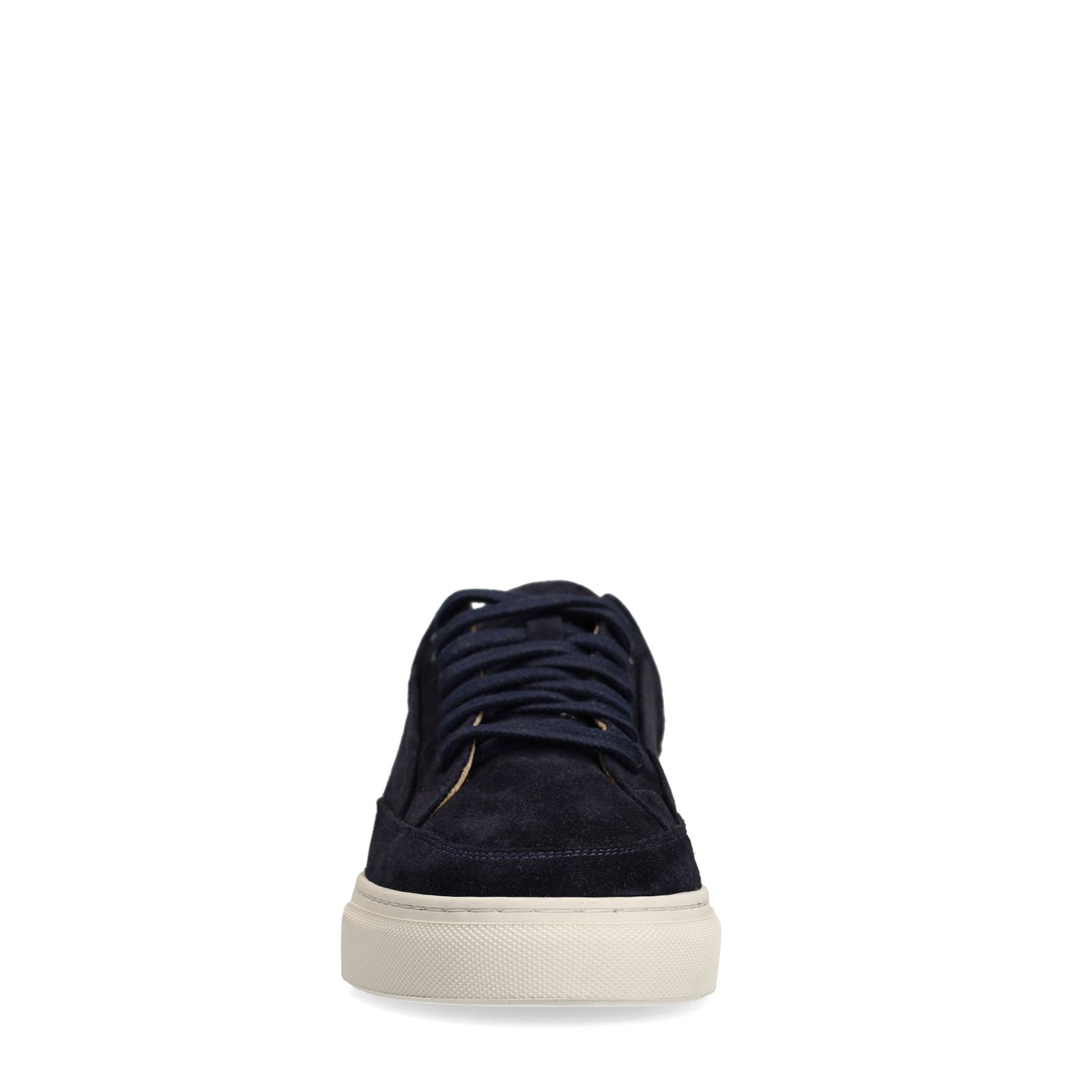 Donkerblauwe suède sneakers