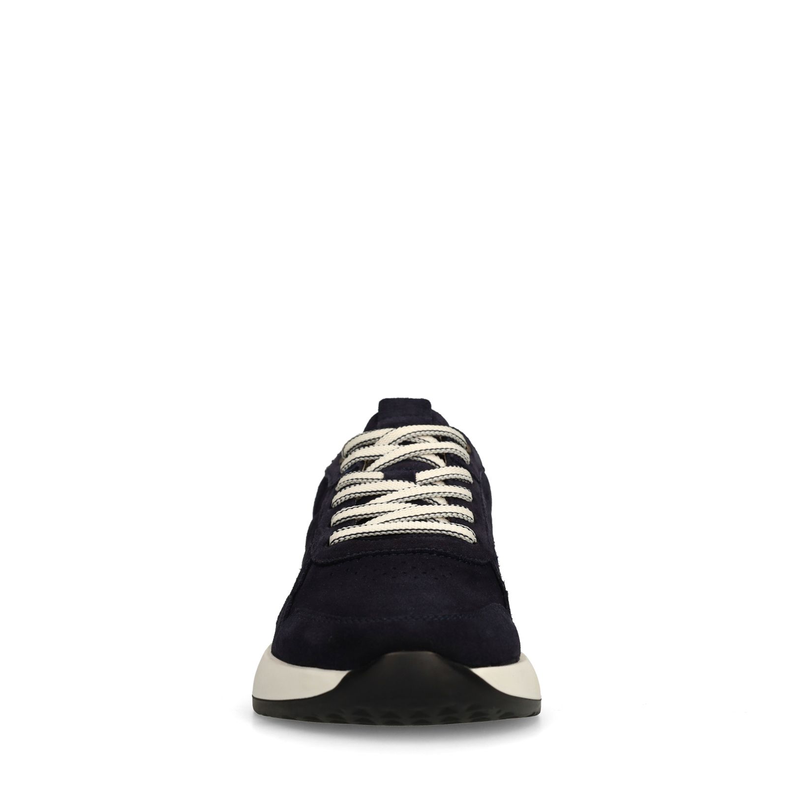 Donkerblauwe suède sneakers