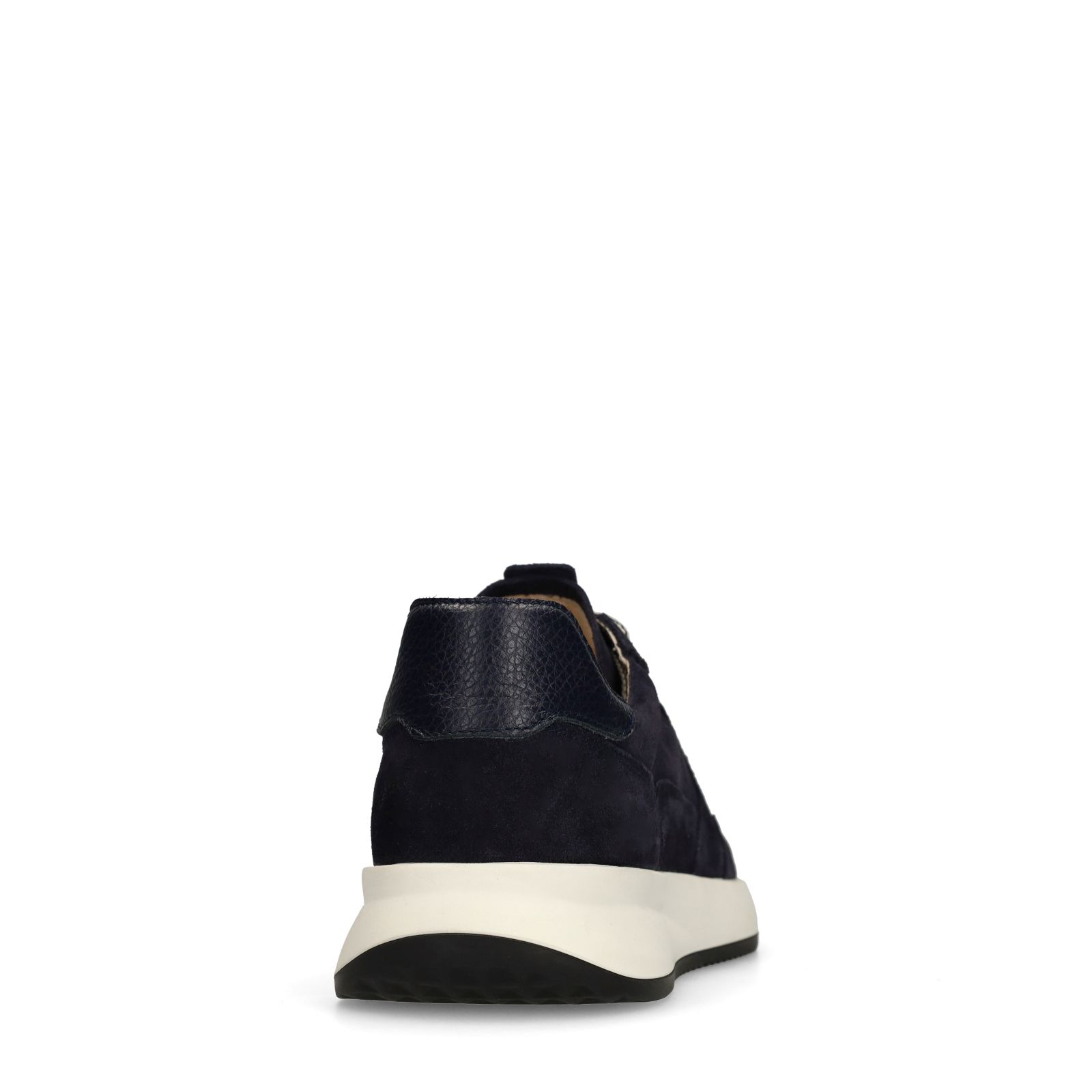 Donkerblauwe suède sneakers