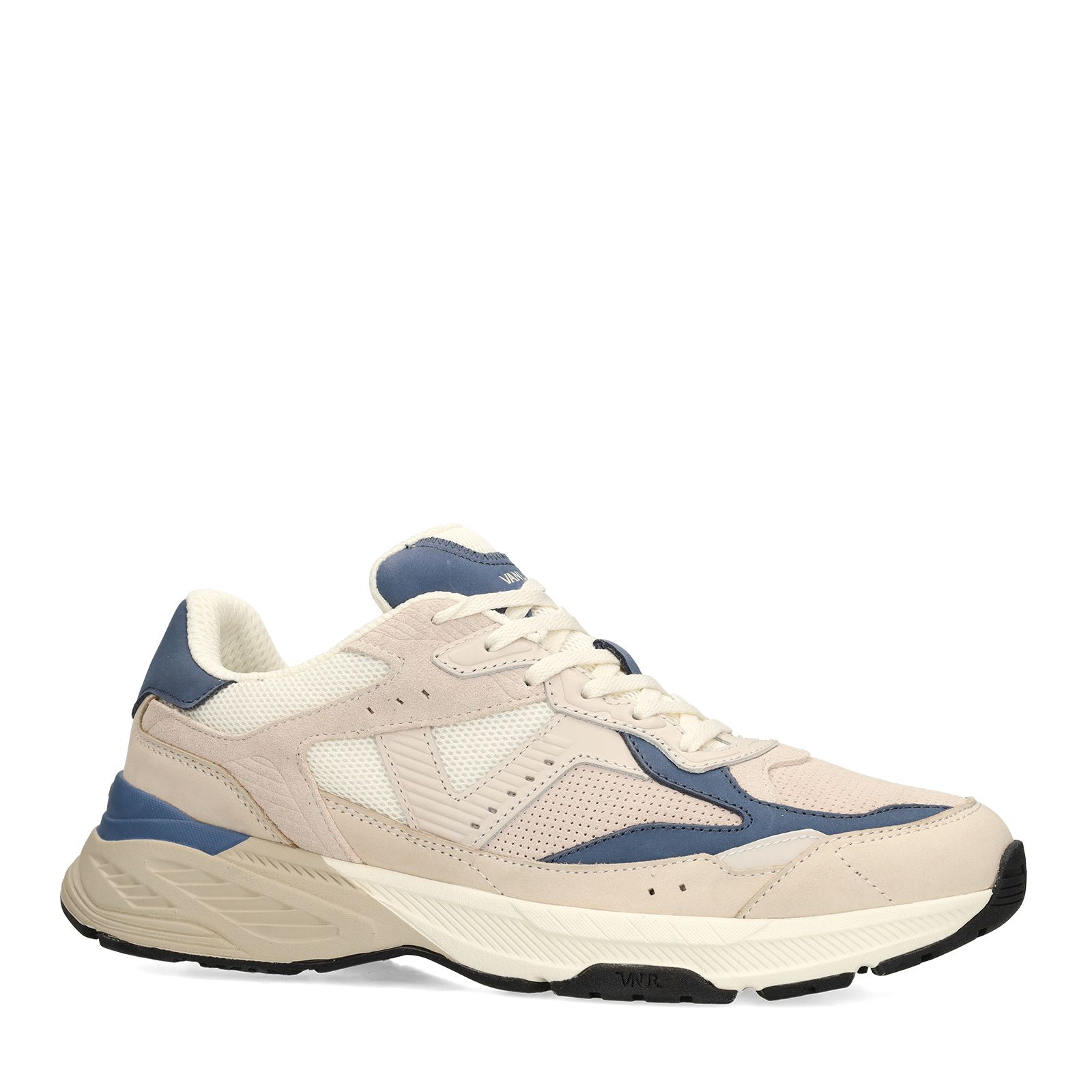 Blaue Nubuk-Sneaker