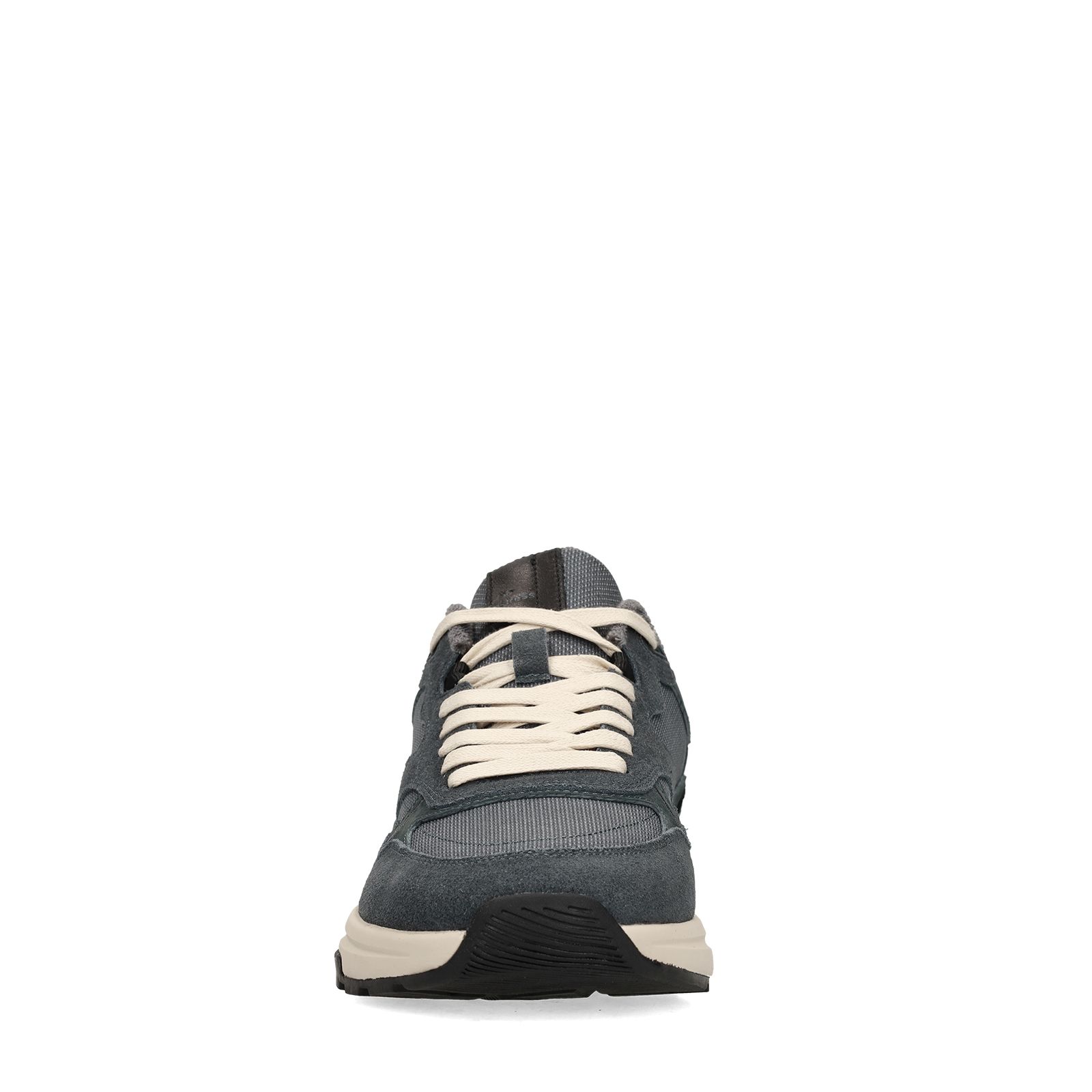 Blauwe suède sneakers