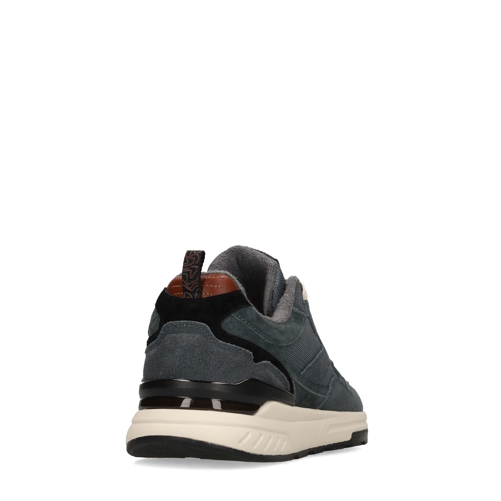 Blauwe suède sneakers