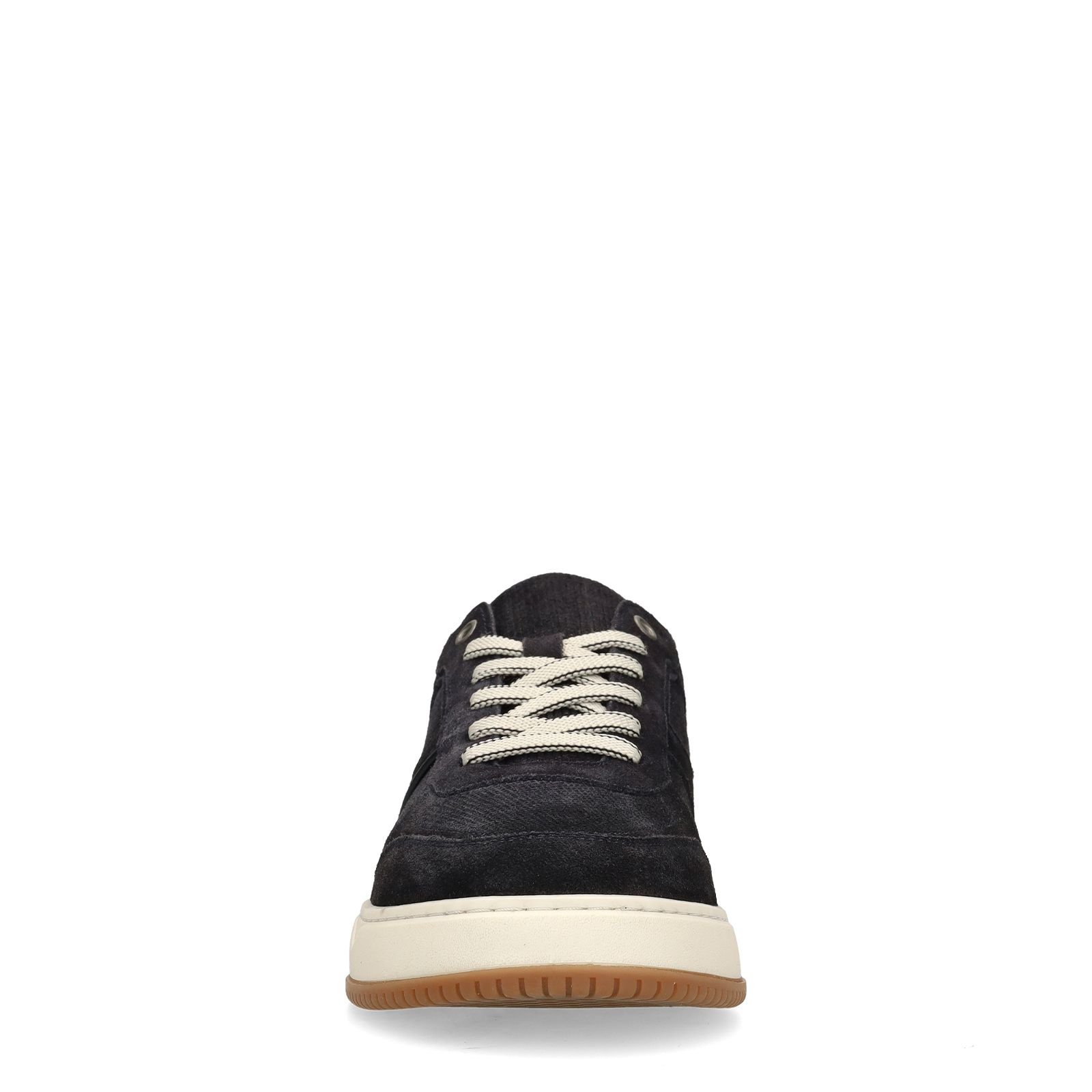 Donkerblauwe suède sneakers