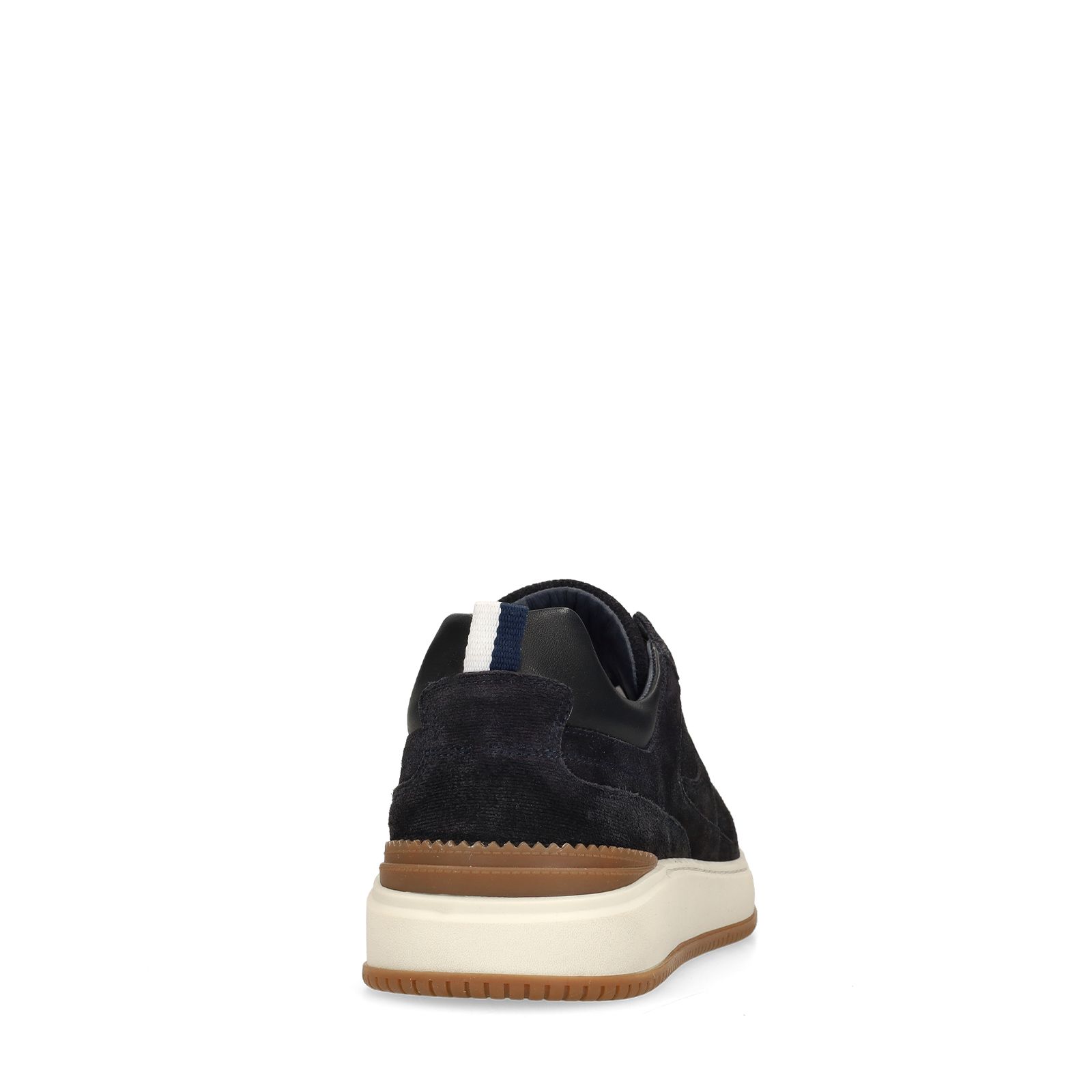 Donkerblauwe suède sneakers