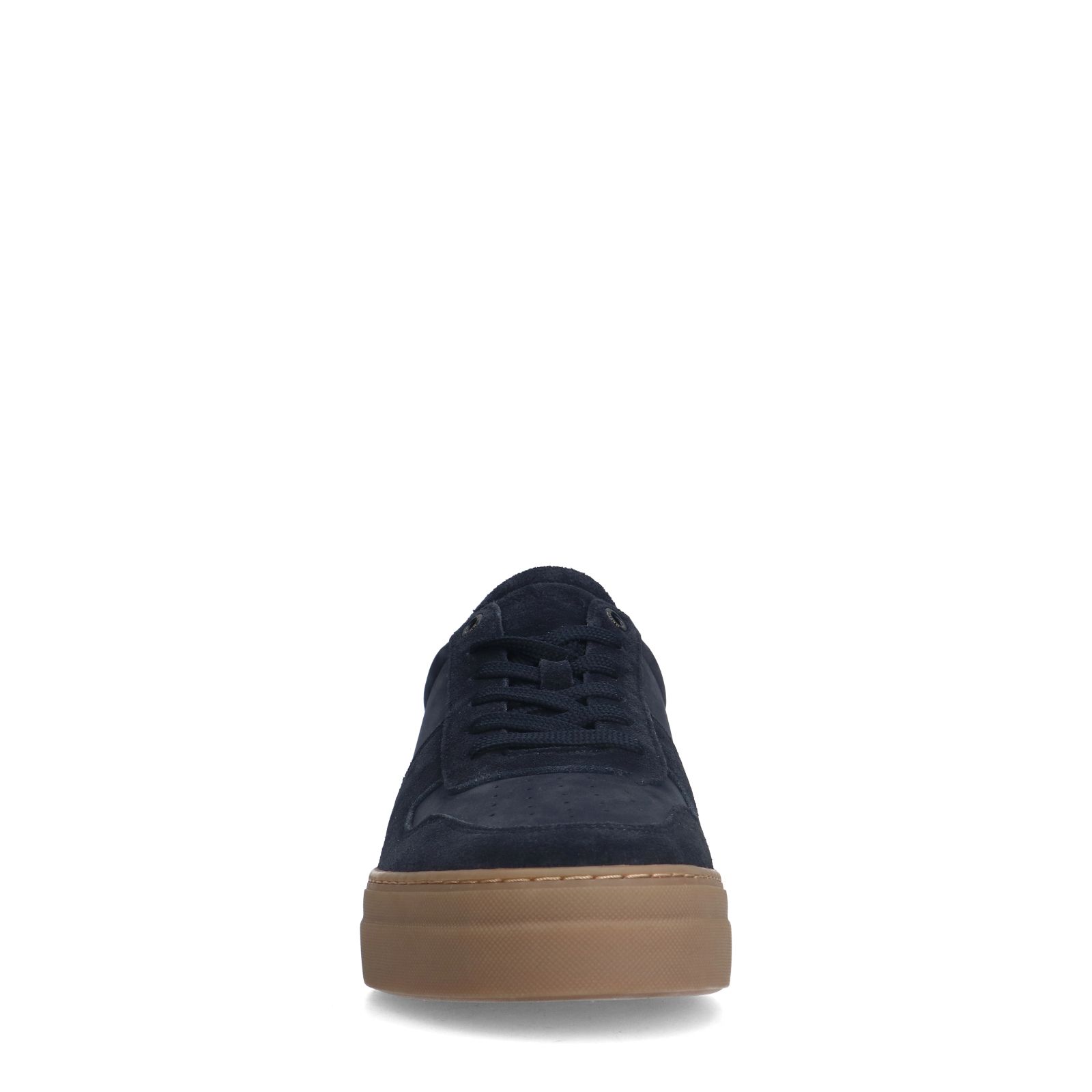 Blauwe suède sneakers