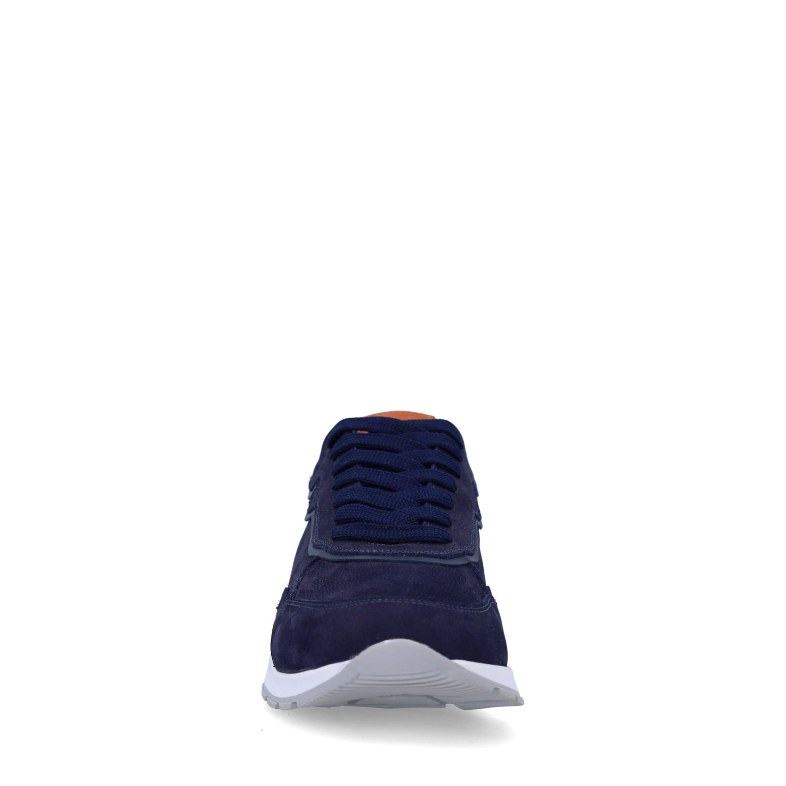 Marineblaue Nubuk-Sneaker