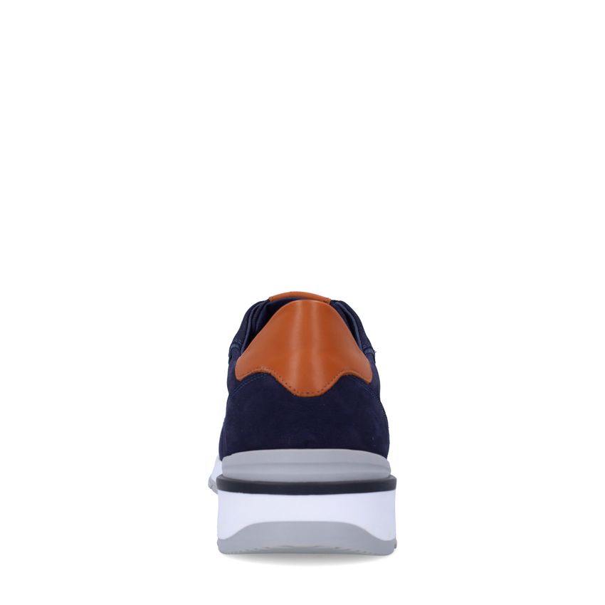 Donkerblauwe nubuck sneakers