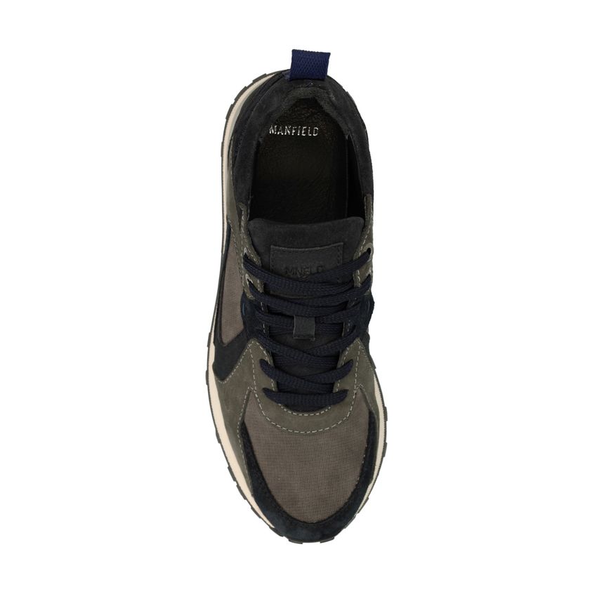 Navy nubuck sneakers