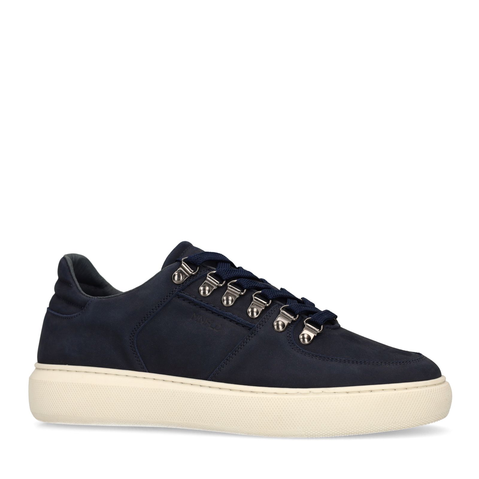 Dunkelblaue Nubuk-Sneaker
