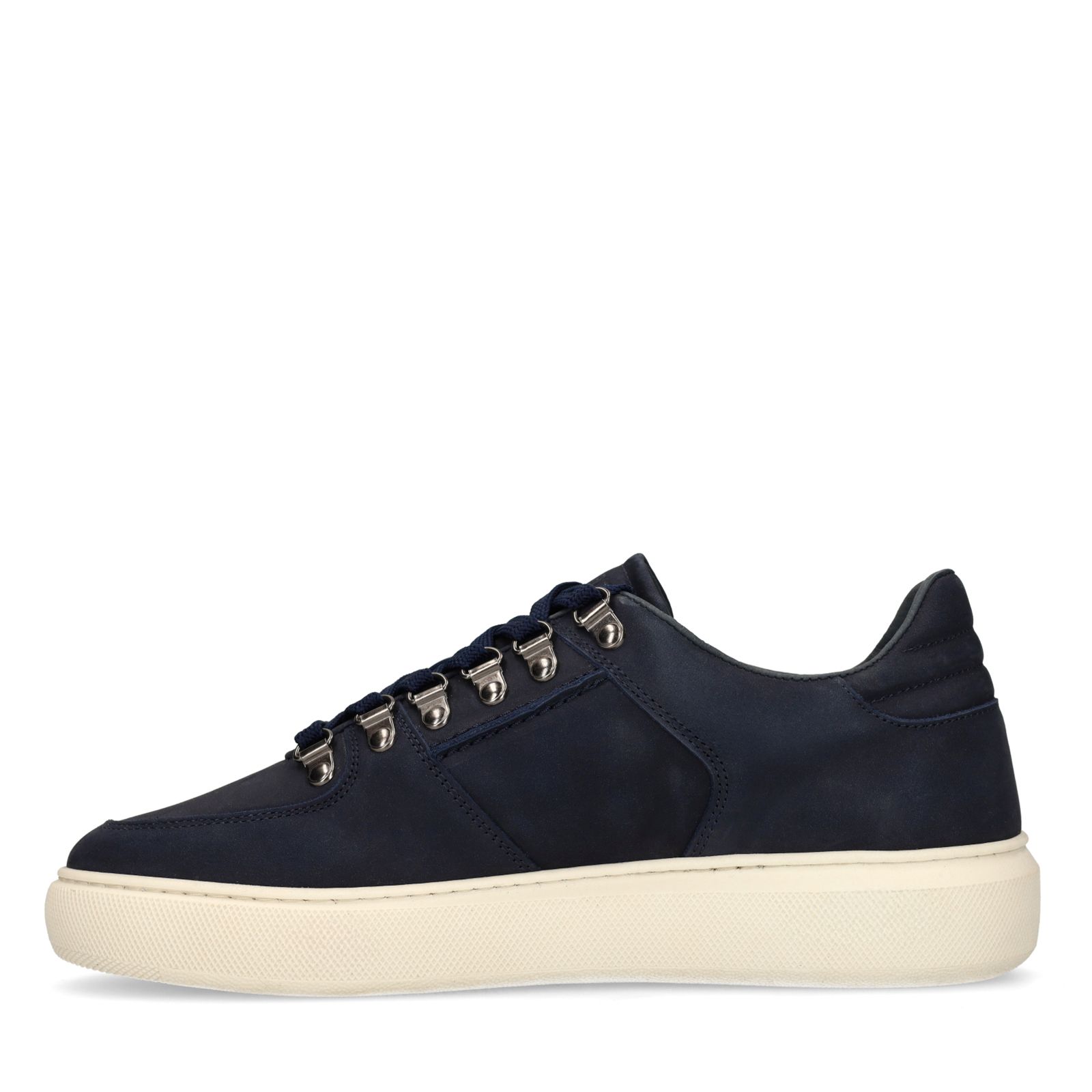 Dunkelblaue Nubuk-Sneaker