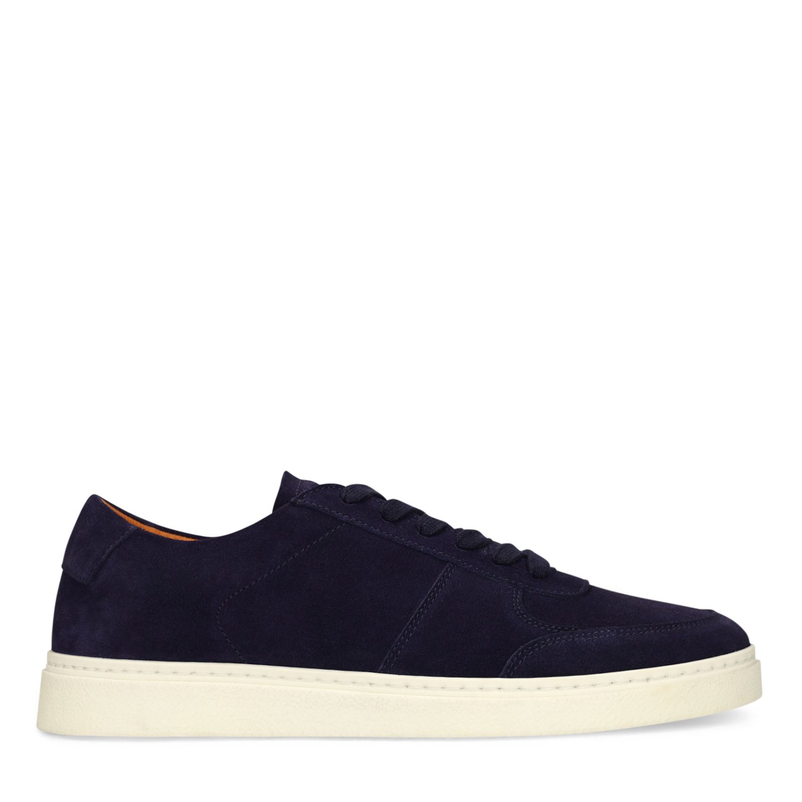 Blaue Veloursleder-Sneaker