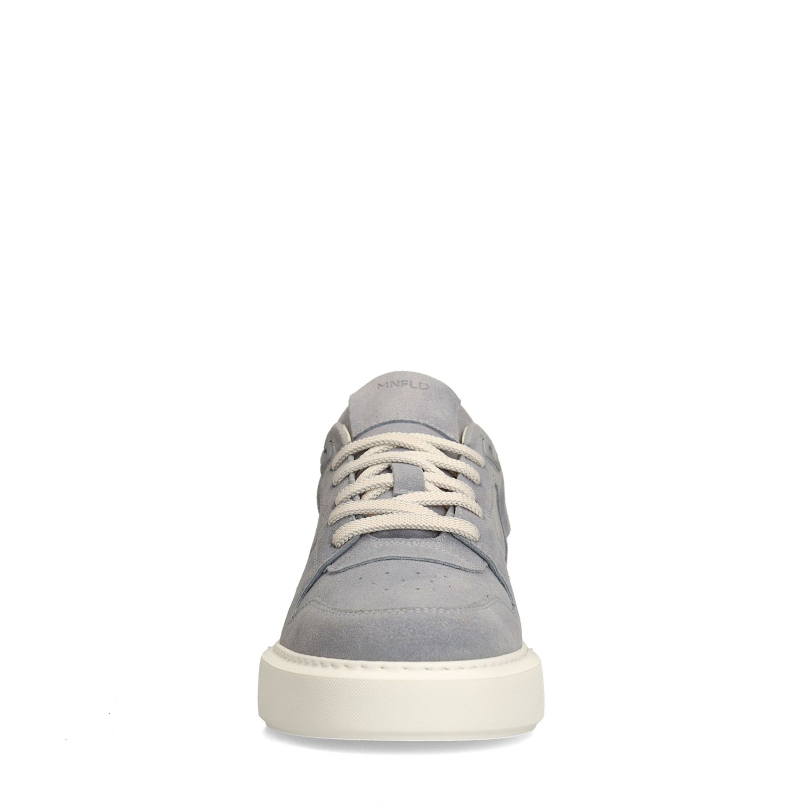 Lichtblauwe suède sneakers