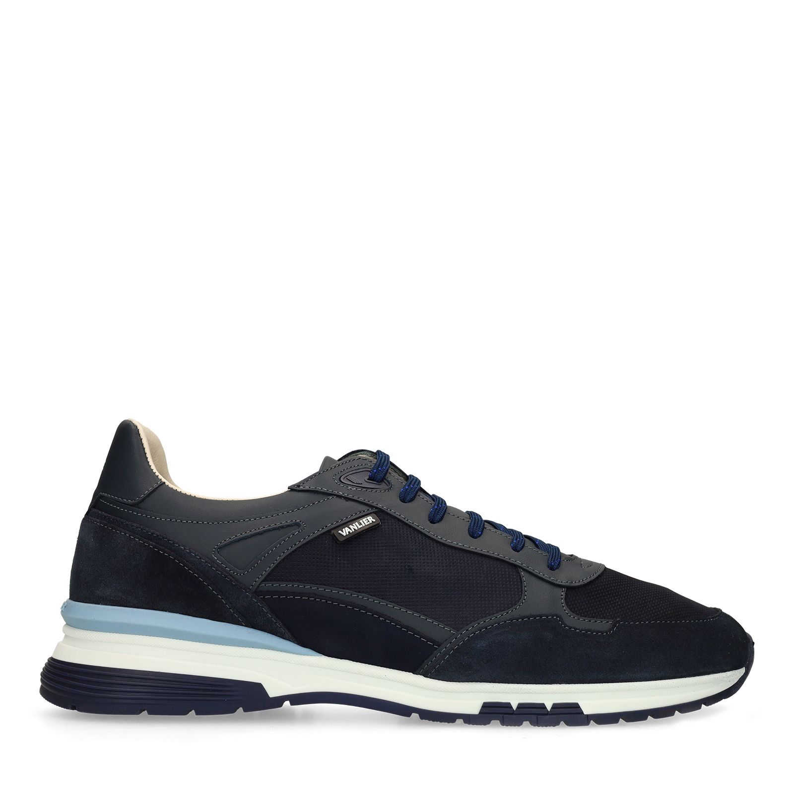 Donkerblauwe Veneto suède sneakers