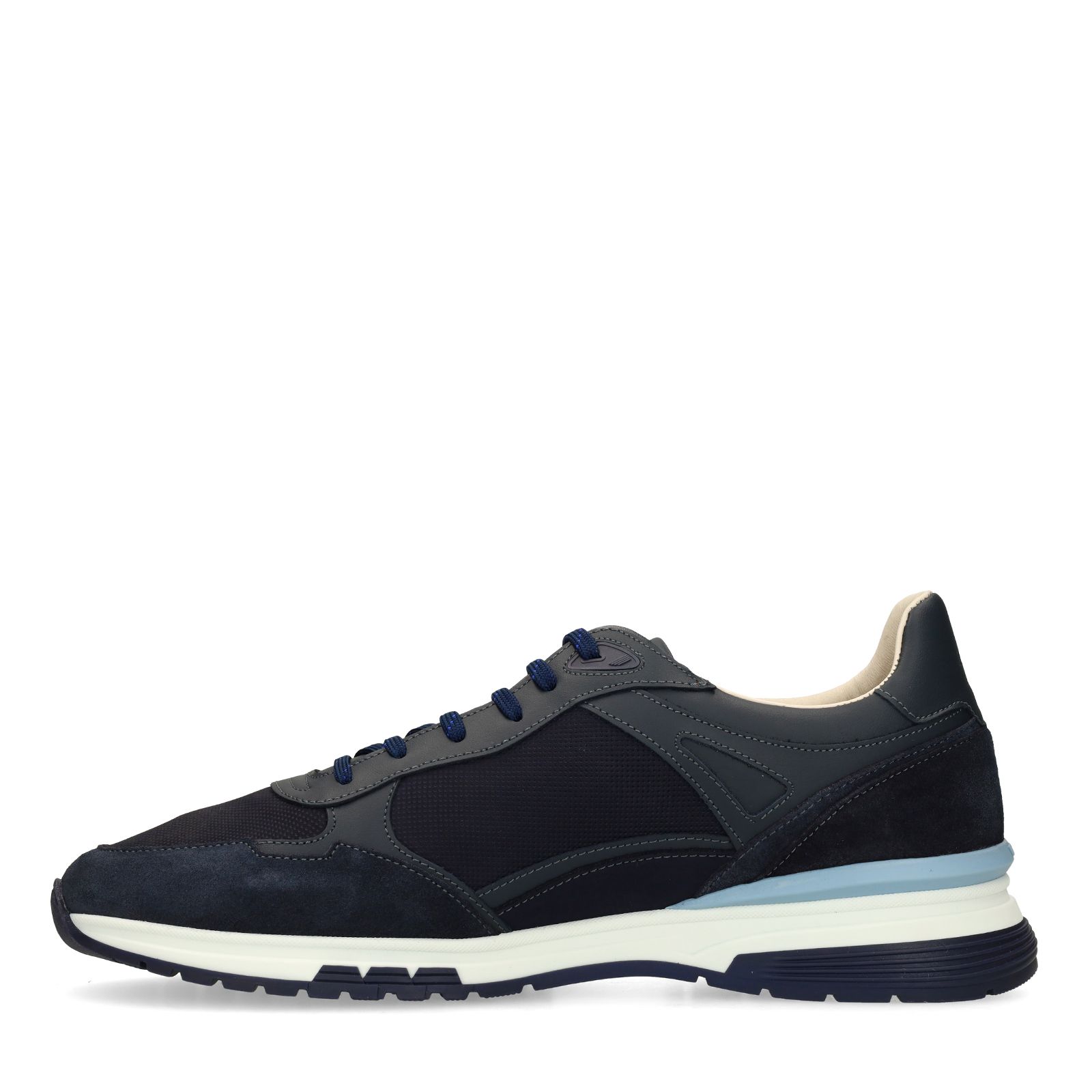 Donkerblauwe Veneto suède sneakers