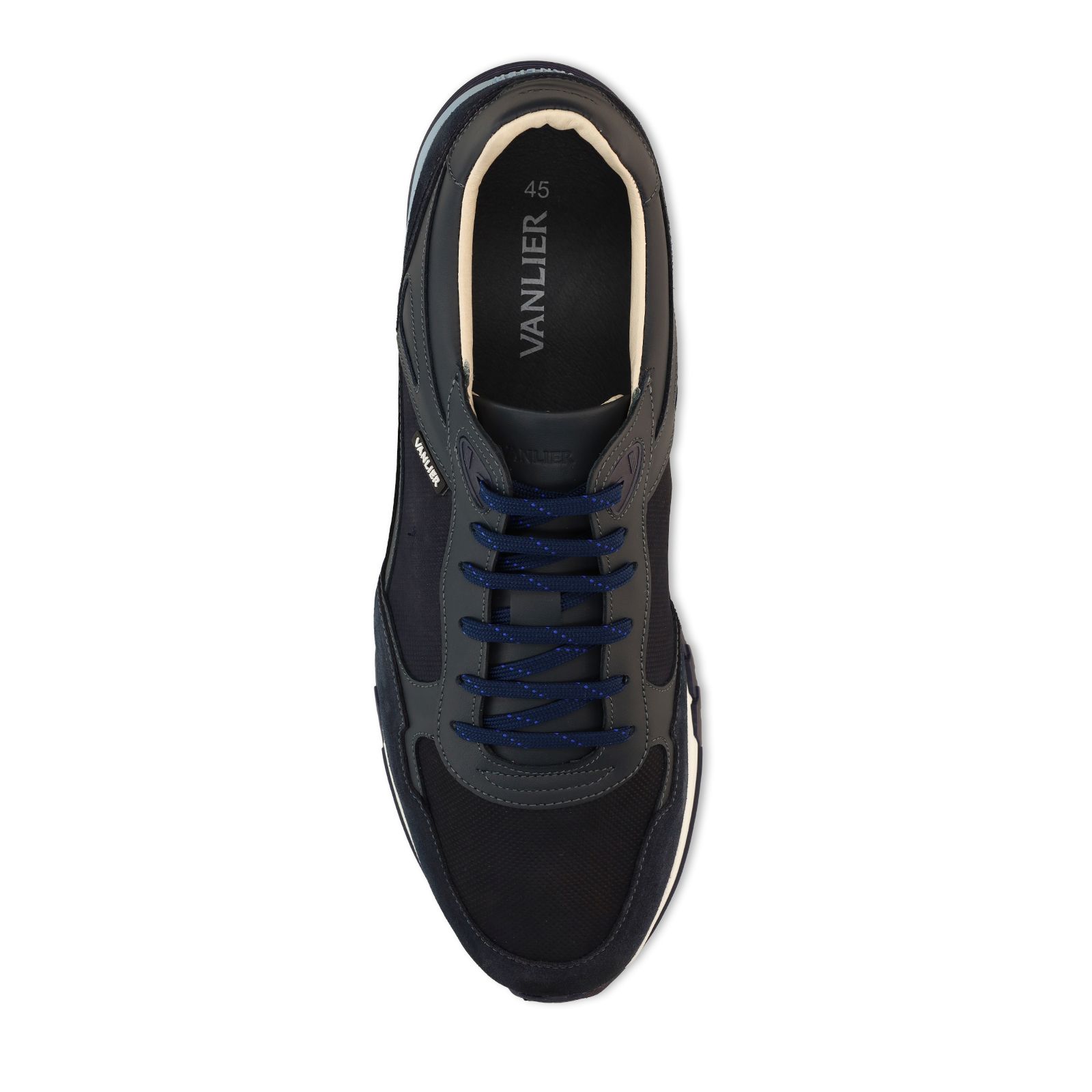 Donkerblauwe Veneto suède sneakers