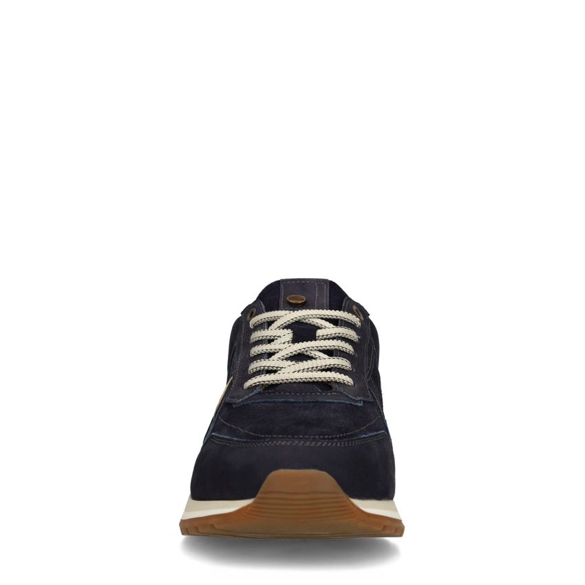 Donkerblauwe nubuck sneakers
