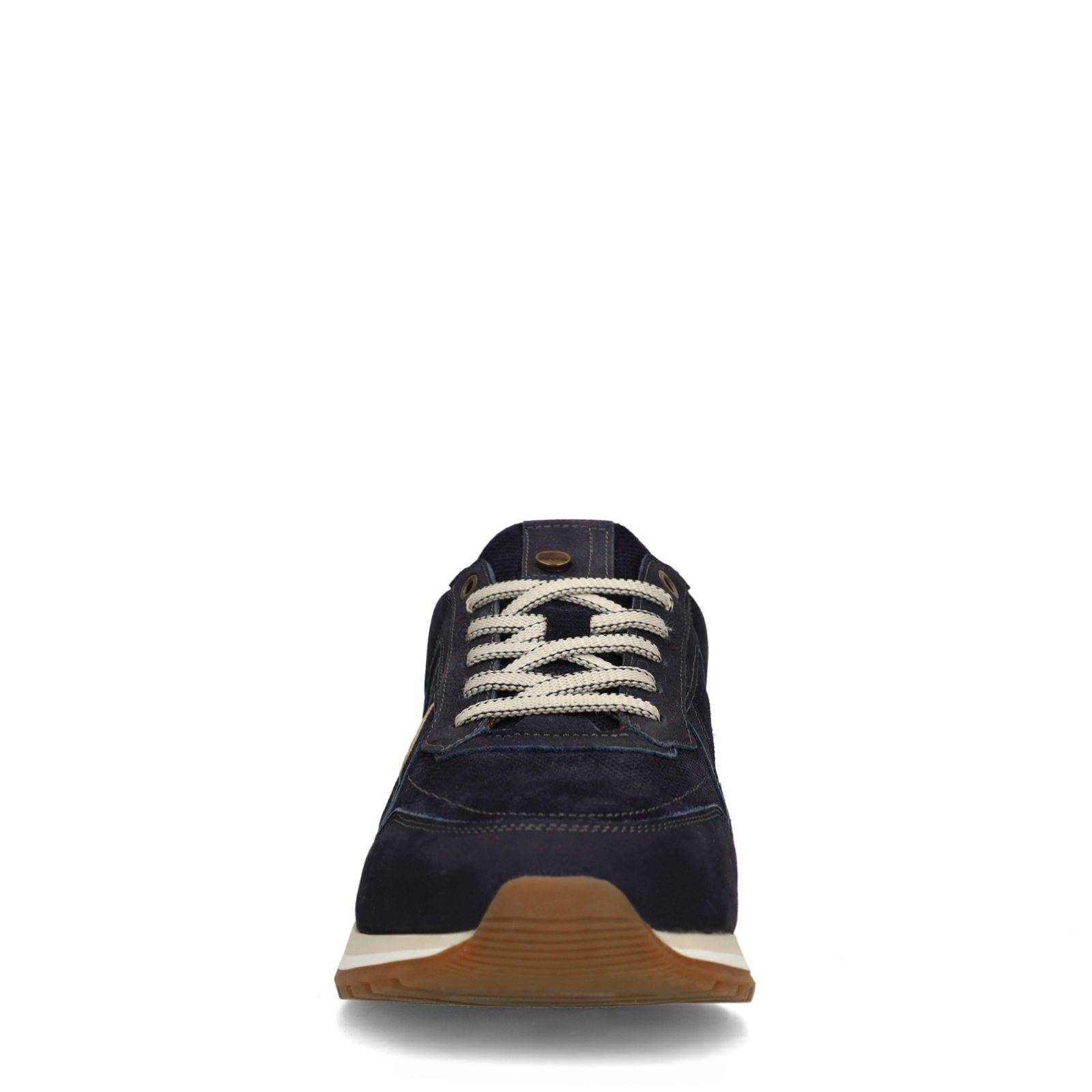 Dunkelblaue Nubuk-Sneaker