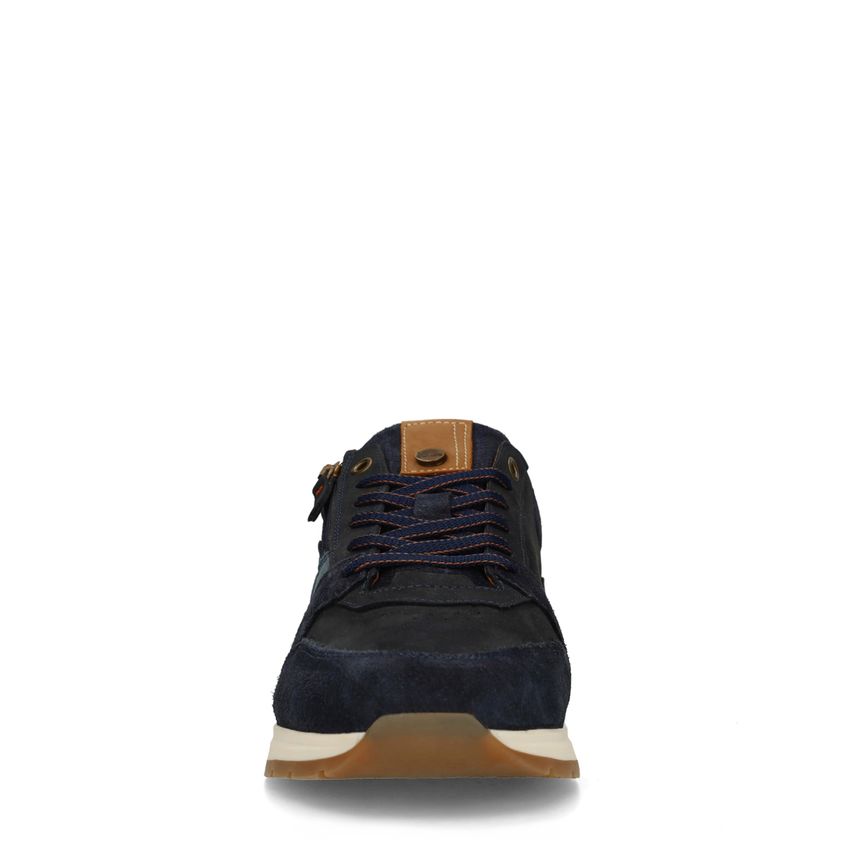 Donkerblauwe nubuck sneakers