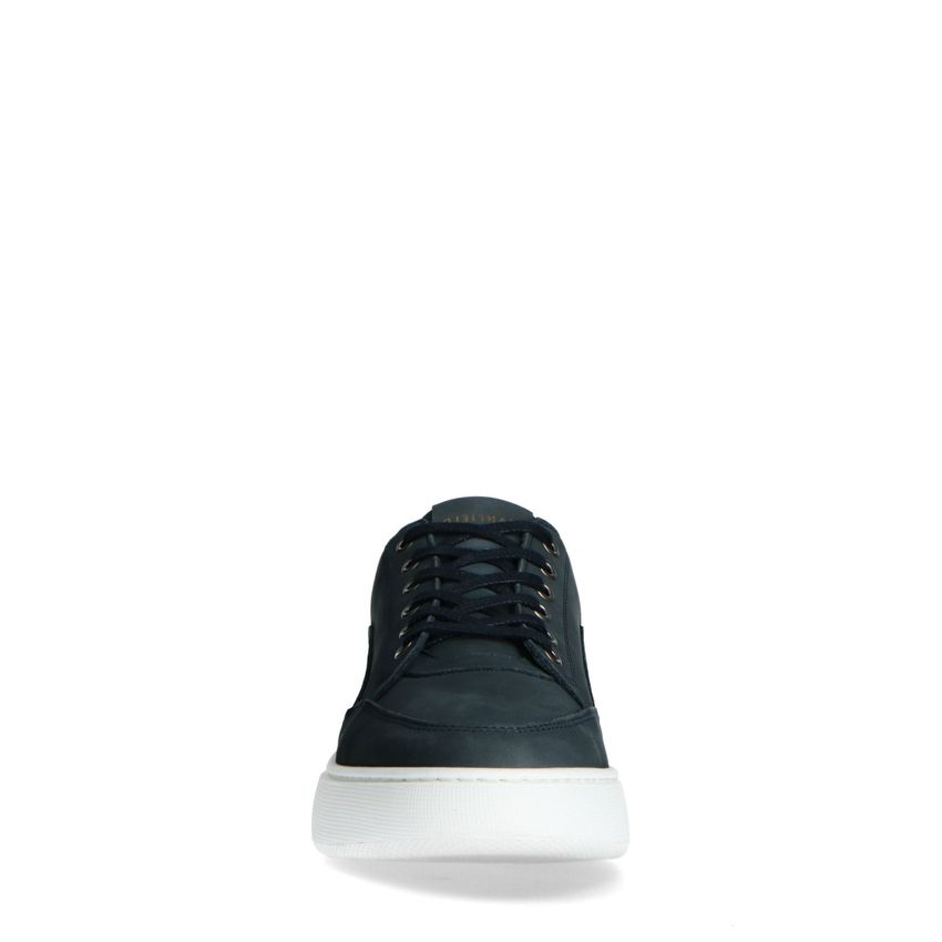 Donkerblauwe nubuck sneakers