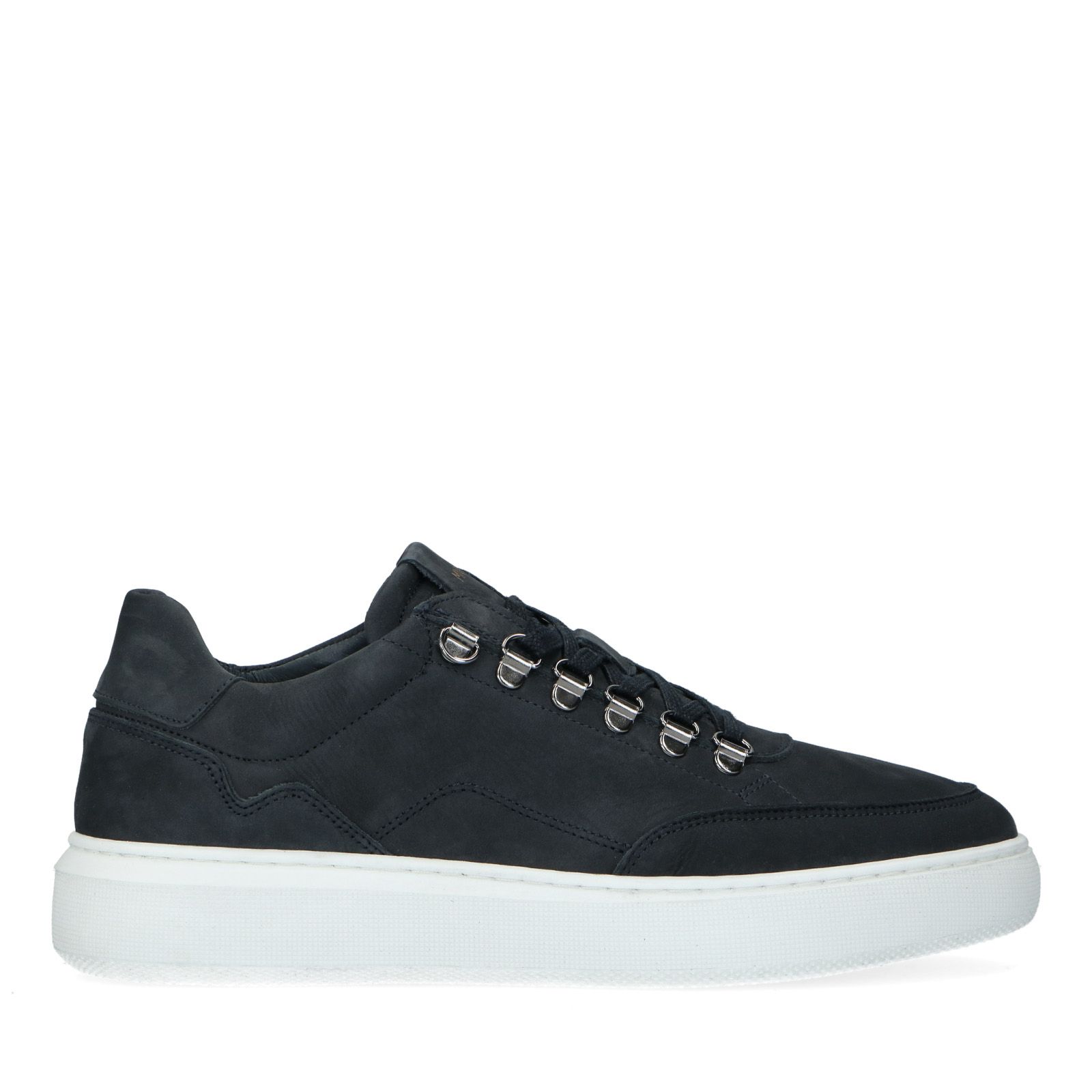 Donkerblauwe nubuck sneakers