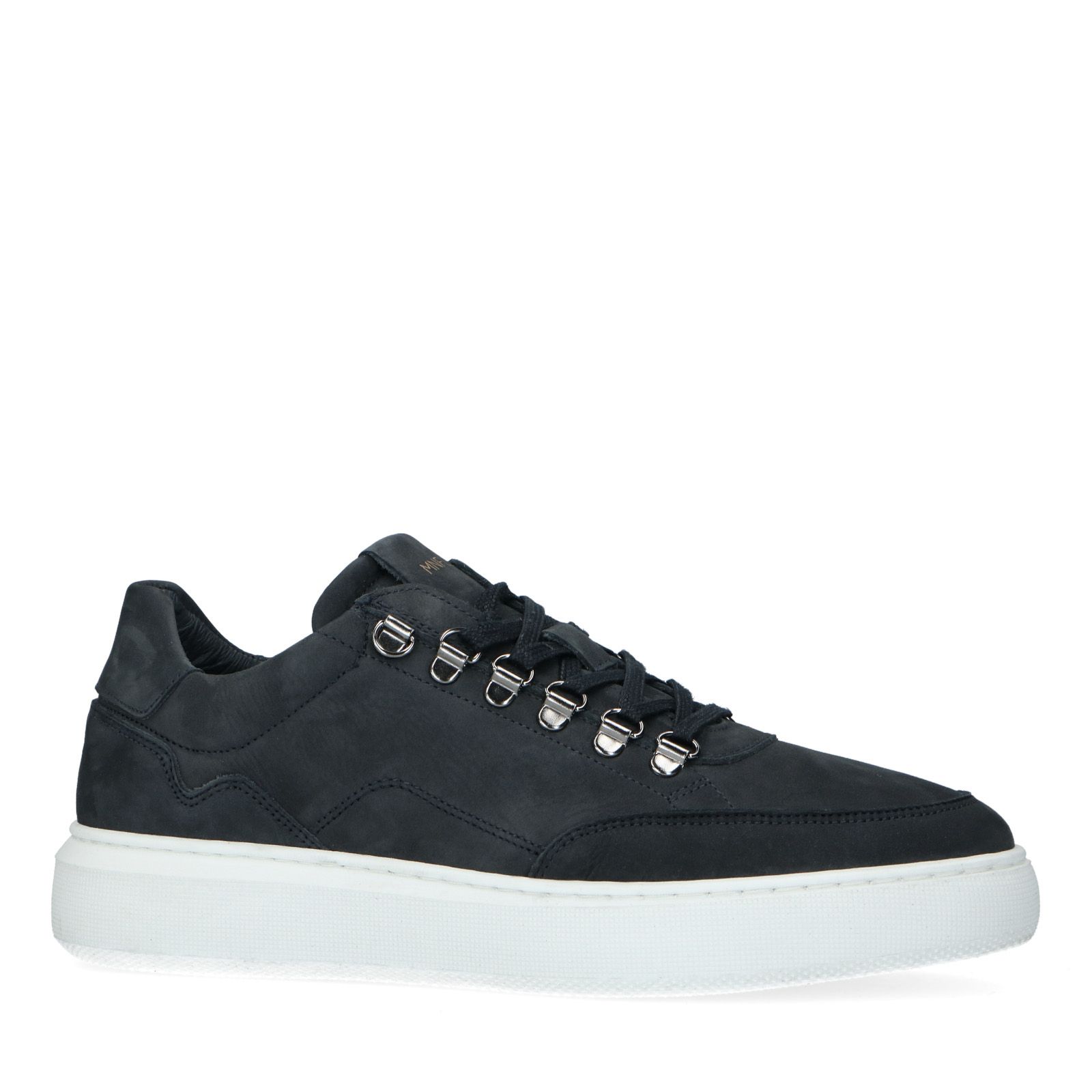Donkerblauwe nubuck sneakers