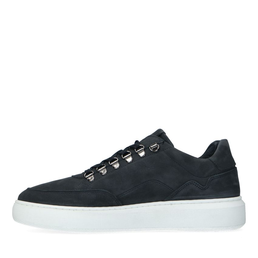 Marineblaue Nubuk-Sneaker