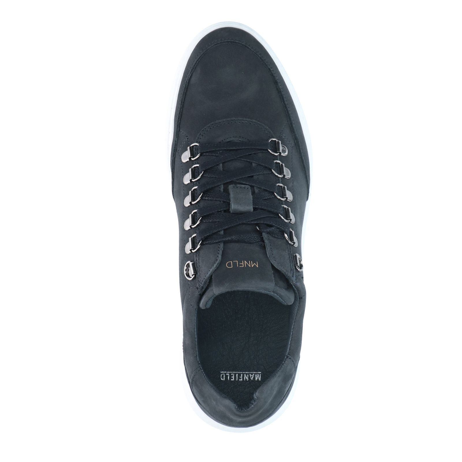 Donkerblauwe nubuck sneakers