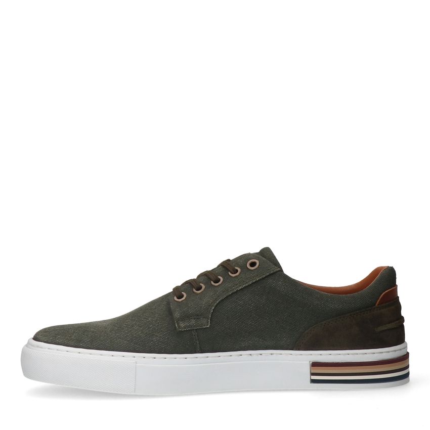 Khaki canvas sneakers