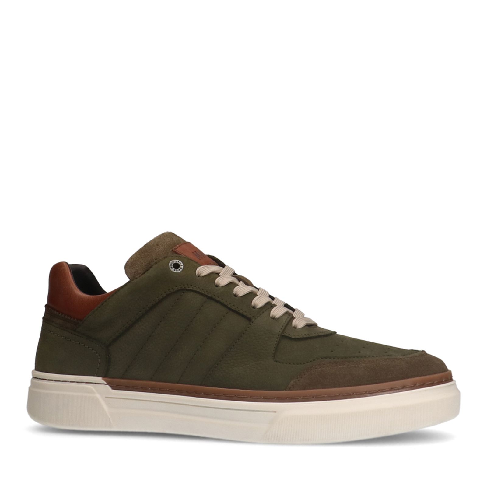 Khaki nubuck sneakers