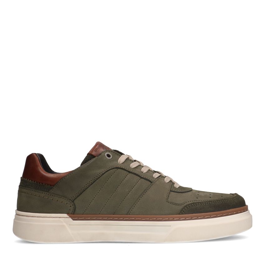 Khaki nubuck sneakers