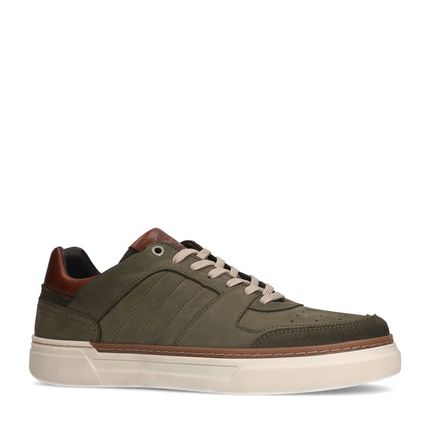 Khaki nubuck sneakers