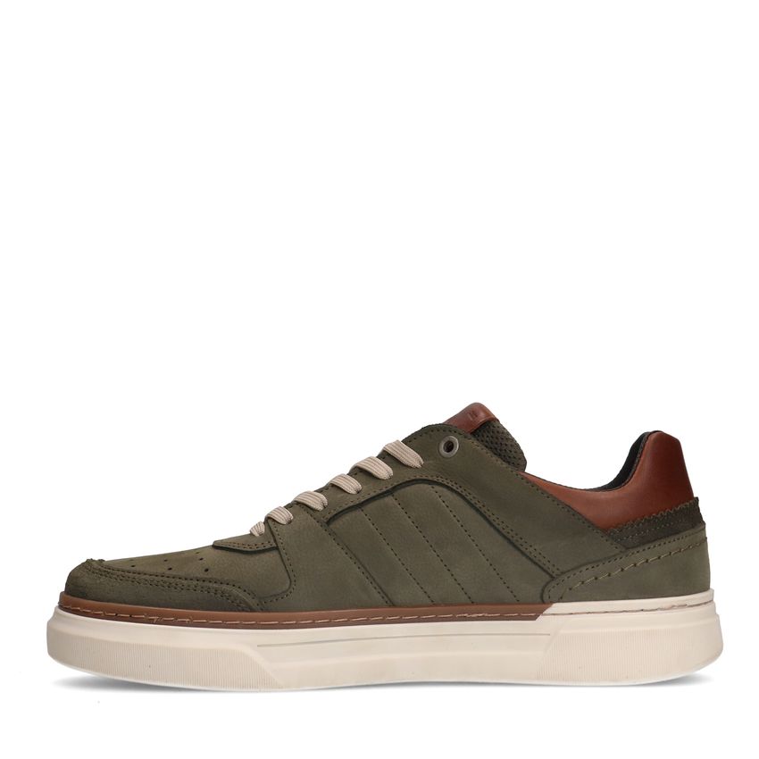 Khaki nubuck sneakers