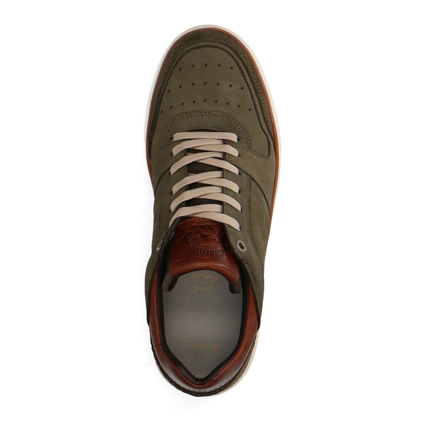 Khaki nubuck sneakers