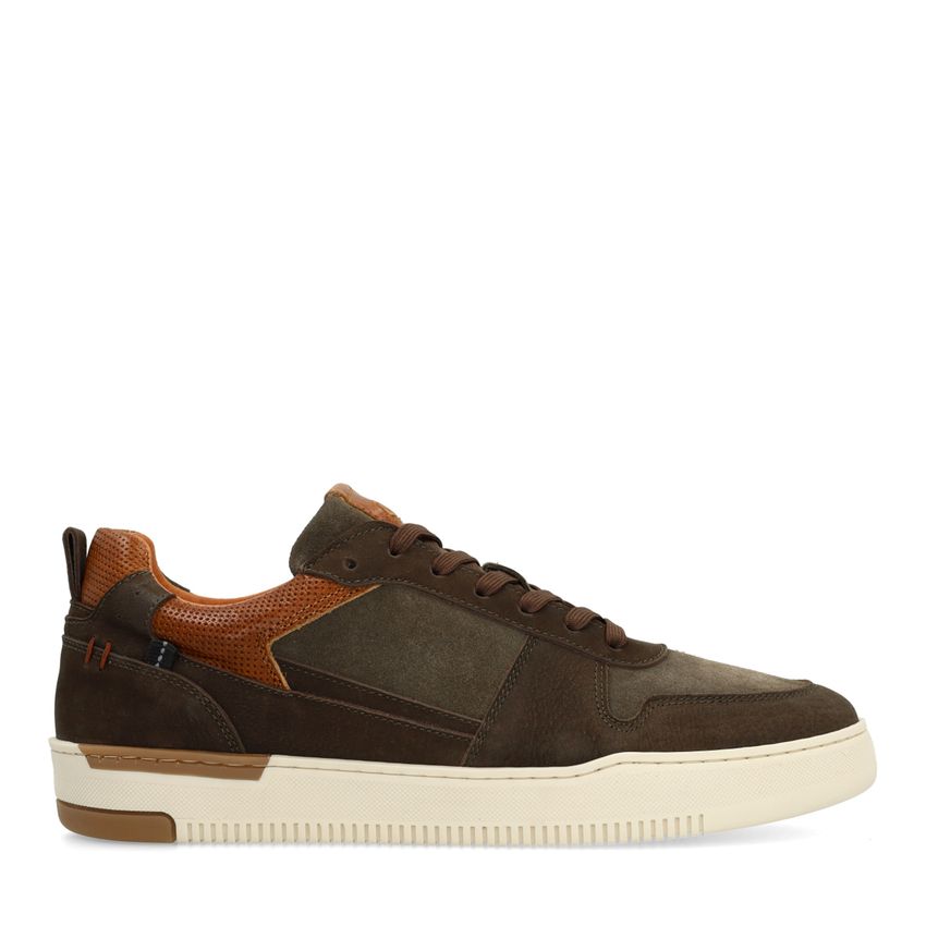 Grüne Nubuk-Sneaker