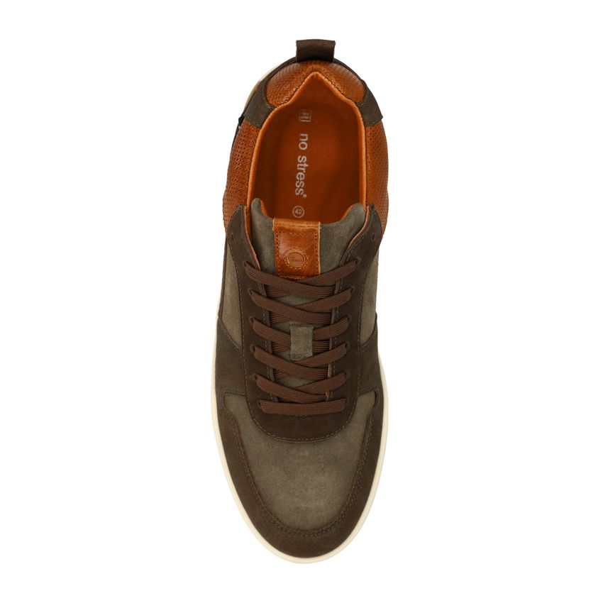 Grüne Nubuk-Sneaker