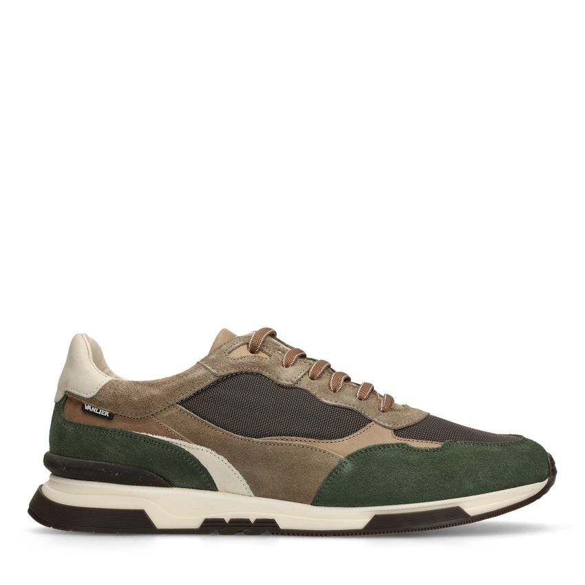 Groene suède sneakers