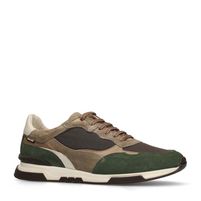 Groene suède sneakers