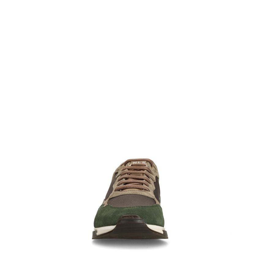 Groene suède sneakers